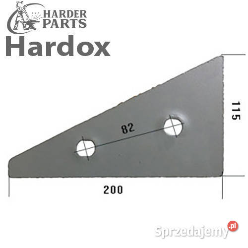 Płoza przednia HARDOX 95003732P części do pługa nieuszkodzony podlaskie Suwałki