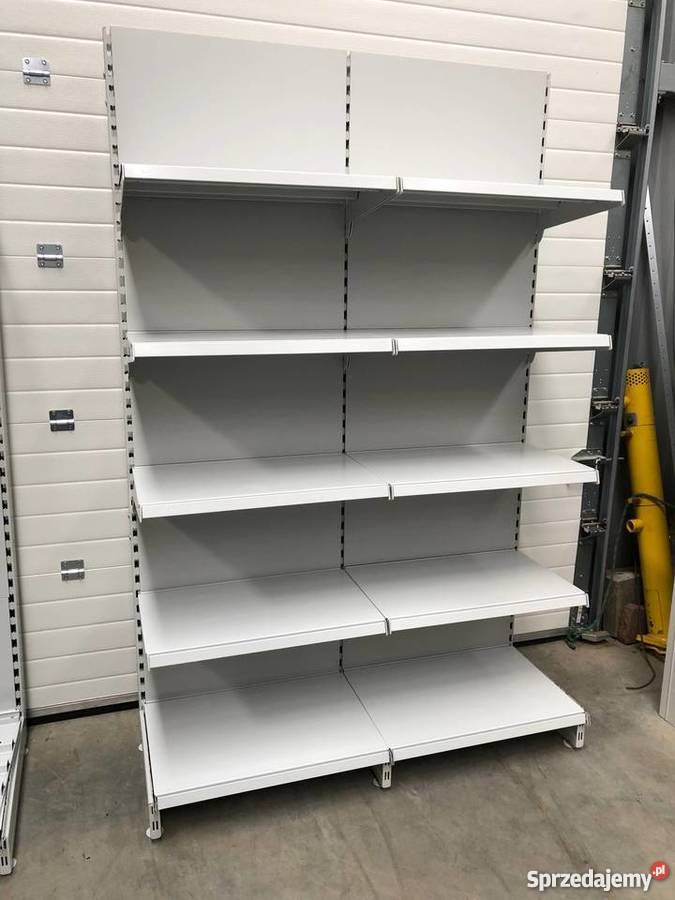 Regał sklepowy metalowy regały przyścienne Sklep Warszawa