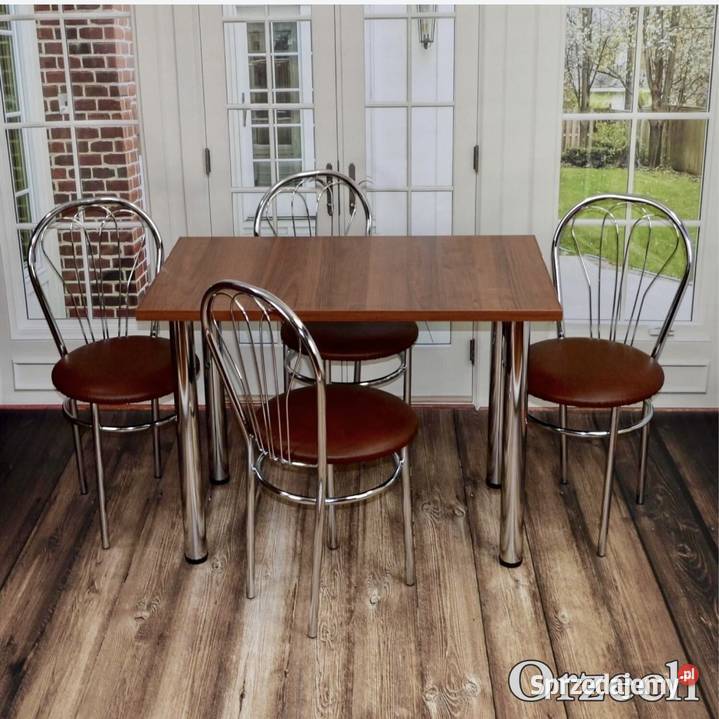 Zestaw Stół kuchenny 100 x 60 4 krzesła WYSYŁKA Stoły z krzesłami dolnośląskie Syców