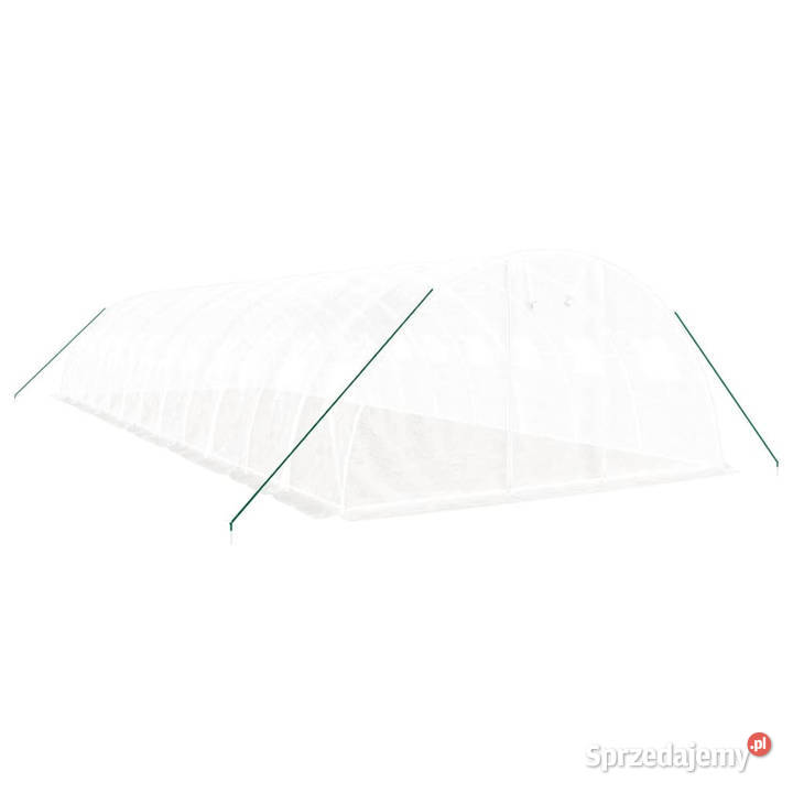 Szklarnia ze stalową ramą biała 48 m 12x4x2 m mazowieckie