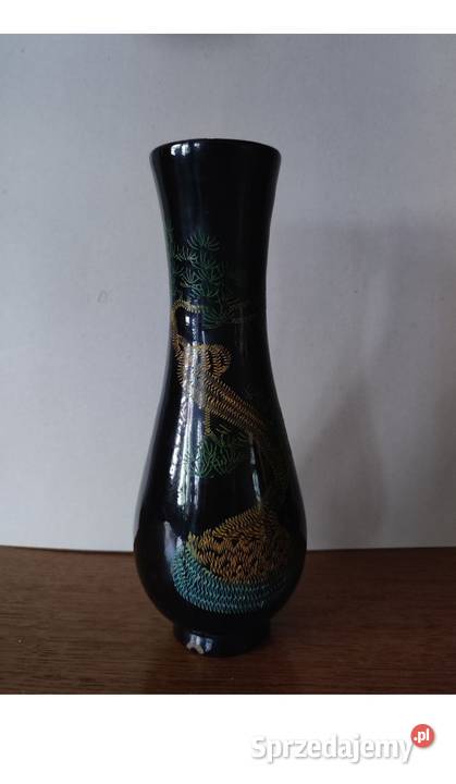 orientalny wazon flakon z laki vintage prl Kielce