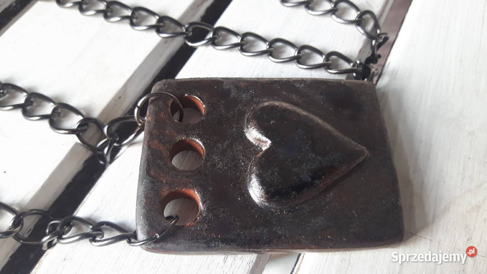 Naszyjnik ceramiczny ręcznie wykonany Otwock
