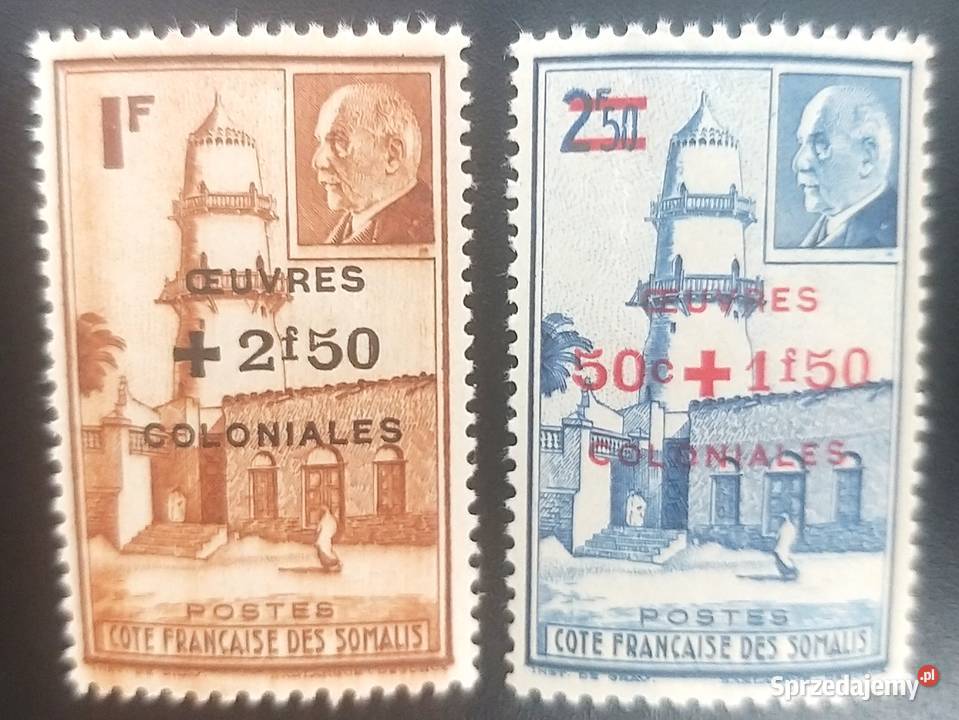 Znaczek Somalia Meczet w Dżibuti Kolonie Bronisze