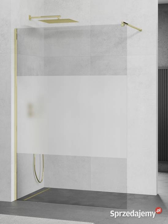 Ścianka Prysznicowa ZŁOTA Gold rozmiary szkło 8 Choroszcz