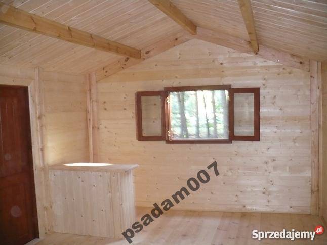 DOMEK LETNISKOWY DREWNIANY 30M2 ALTANKA DZIAŁKOW