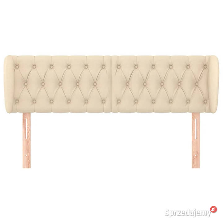 Zagłówek uszak kremowy 163x23x7888 tkanina mazowieckie Warszawa