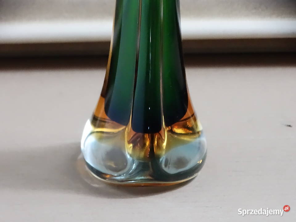 Wazon Murano Glass Sommerso 30 Vintage Włochy z lubelskie Biłgoraj sprzedam