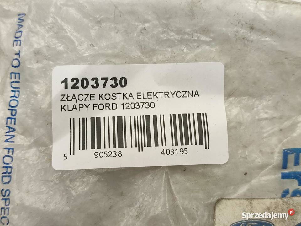 ZŁĄCZE KOSTKA ELEKTRYCZNA KLAPY FORD TRANSIT sprzedam