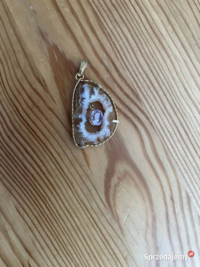 WISIOREK z brazylijskiego agatu efektowny tanio Gdańsk sprzedam