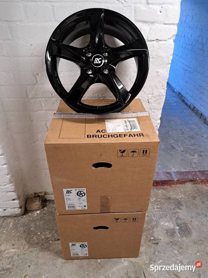 Nowe alufelgi 16 RC Design RC30 ECE 4x100 czarny Gorzów Wielkopolski