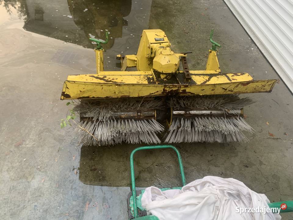 Traktorek John Deere spych kosiarka zamiatarka
