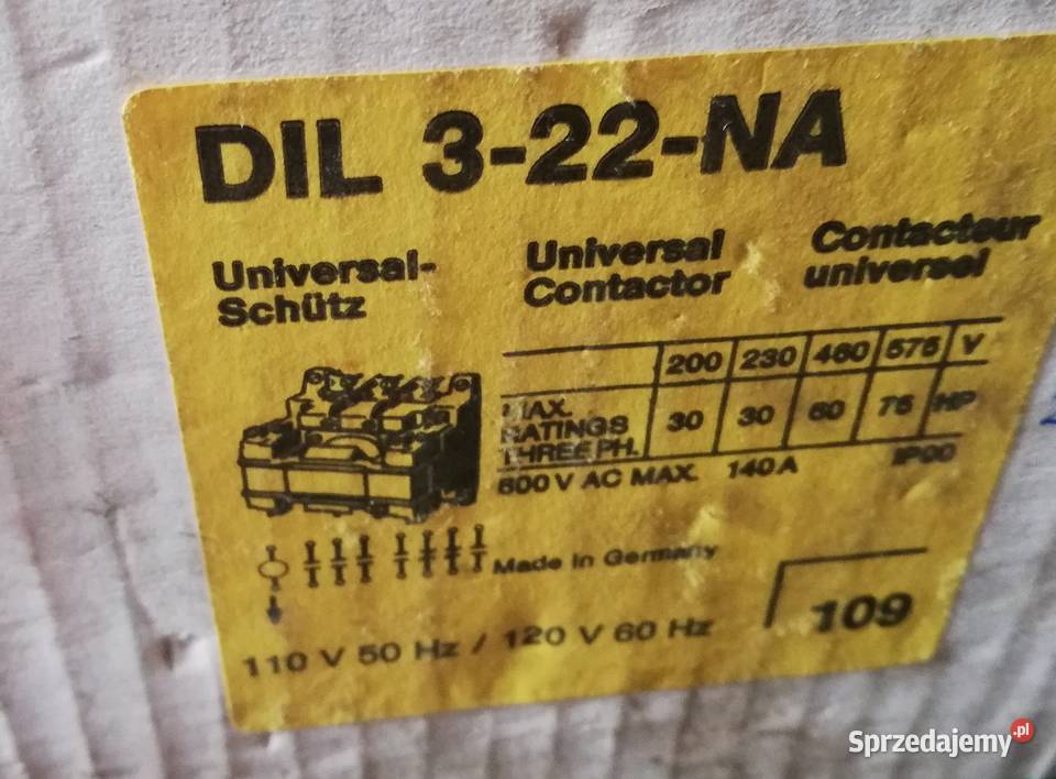 Klockner Moeller DIL 322NA 120 Amp Elektryka i akcesoria Dąbrowa Górnicza