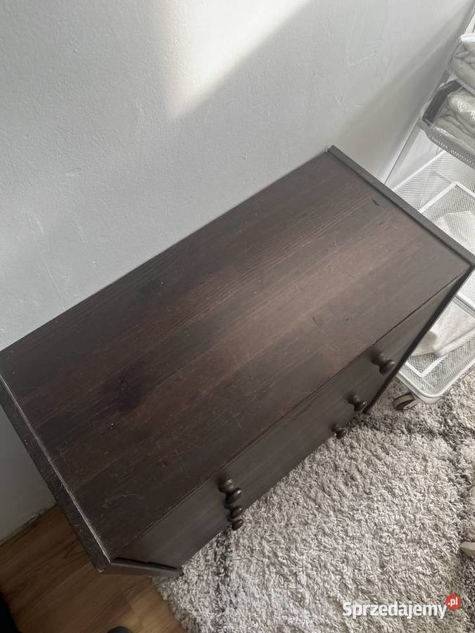 Ikea Drewniana komoda z 3 szufladami odbiór