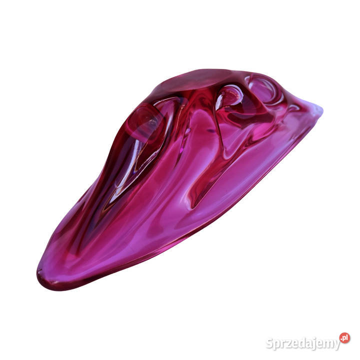 Różowa patera proj J Hospodka Chribska Sklarna Warszawa