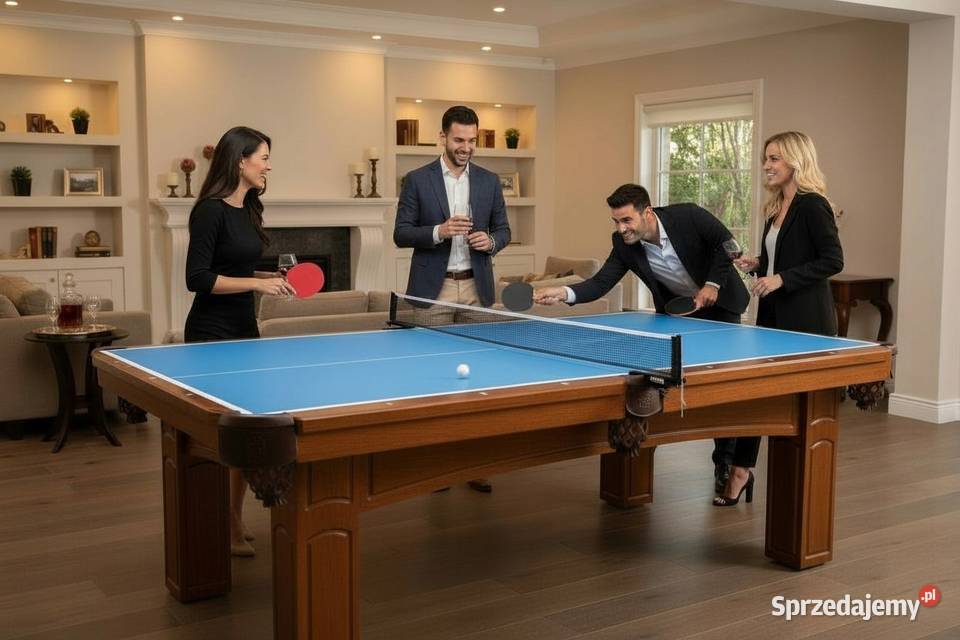 Stylowy Stół z Drewna OXFORD 3w1 Bilard Salon śląskie Krzyżowice