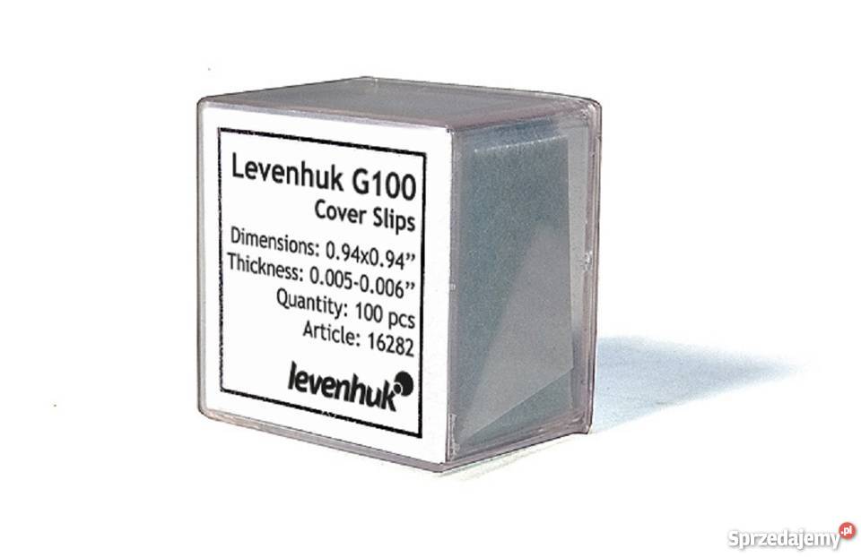 Szkiełka nakrywkowe Levenhuk G100 100 sztuk Warszawa sprzedam