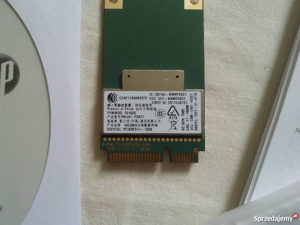 Moduł szerokopasmowy HP hs2350 HSPA do urządzeń Komputery i Akcesoria Bydgoszcz