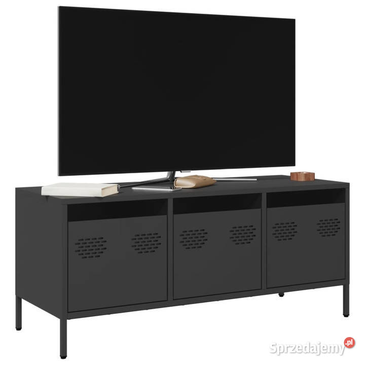 Szafka RTV czarna 1015x39x435 stal walcowana na Warszawa