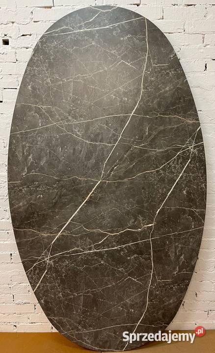 Owalny blat do stołu 210x120 efekt marmuru Opole sprzedam