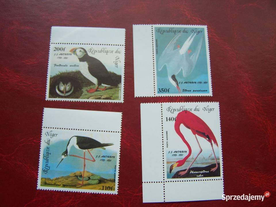 Niger 1985 MNH Mi 92023 Fauna Ptaki J Audubon Tychy