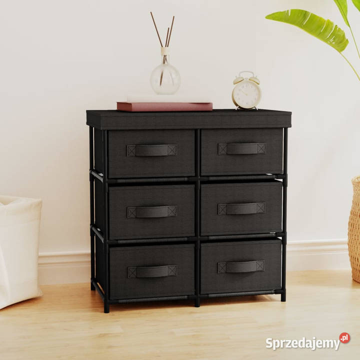 Szafka z 6 szufladami 55x29x55 szara stal