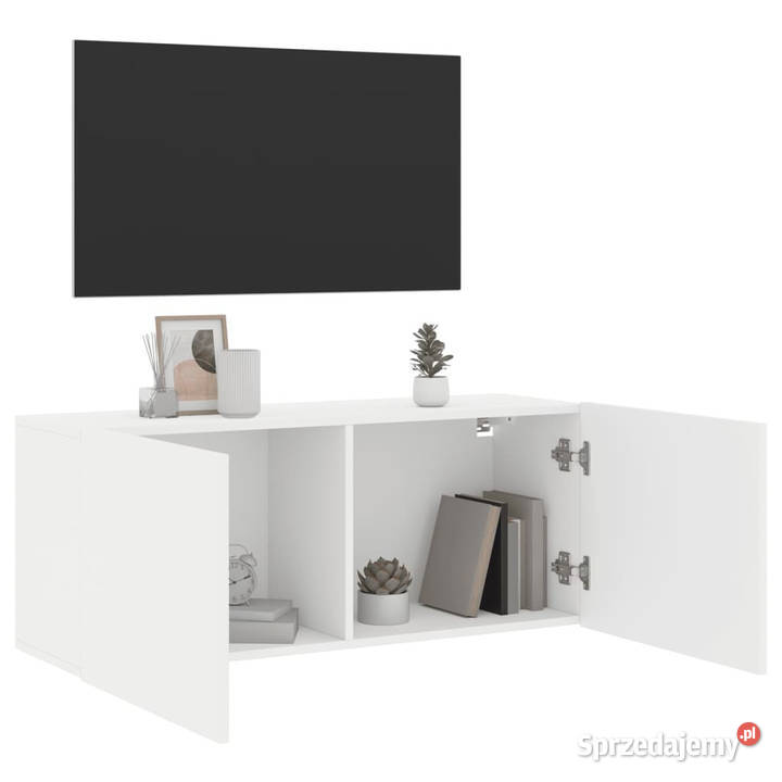 Szafka pod telewizor ścienna biała 100x30x41 Warszawa