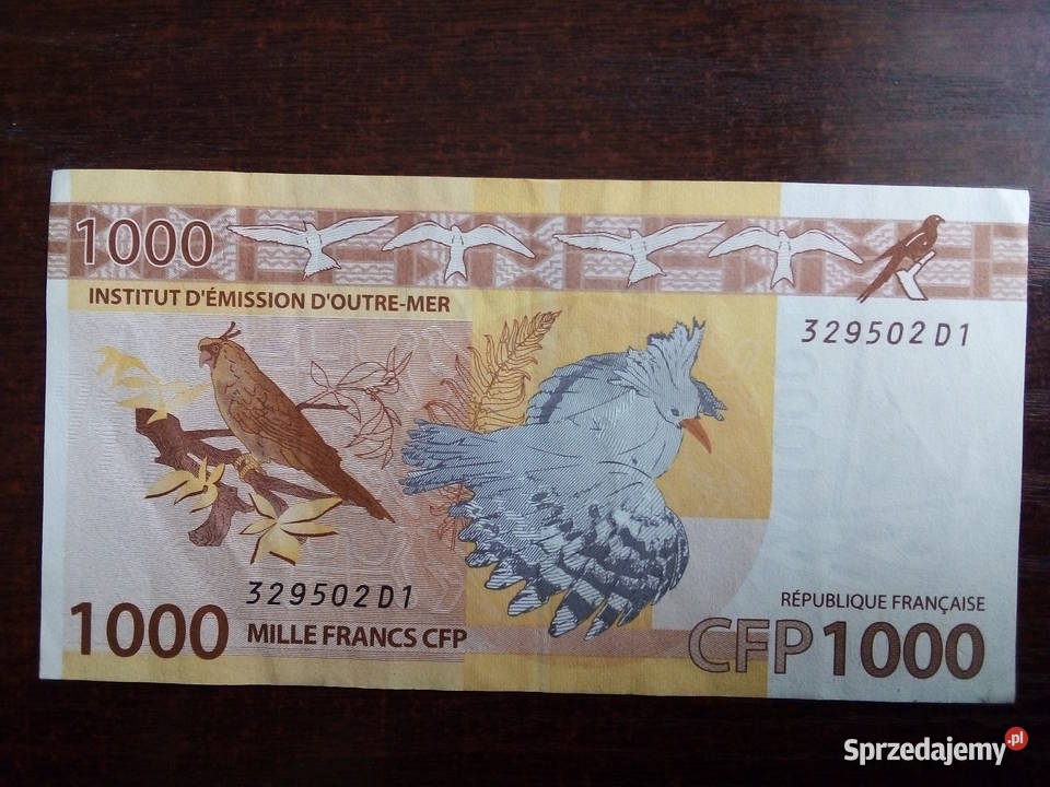 Banknot 1000 franków Francuskie Terytoria Pozostałe