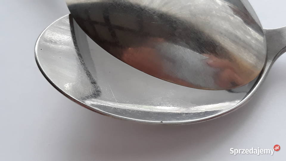 Łyżki obiadowe 2 RÓŻE Gerlach sztućce PRL Dąbrowa Górnicza