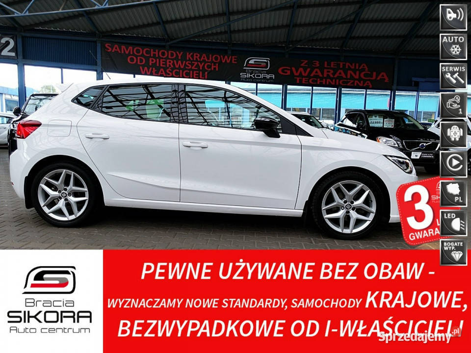 Seat Ibiza FR FullLed 115KM 2xKlimatronic 3Lata GWARANCJA I-wł Kraj Bezwyp…