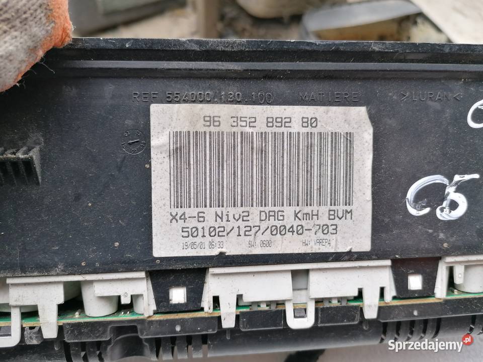 Licznik Zegar Citroen C5 20HDI Wisznice