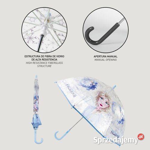 Frozen Elsa Kraina Lodu Parasol Parasolka Disney Mogilany