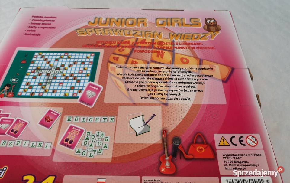 Gra edukacyjna ułóż wyrazy Junior Girls FAN Czeladź