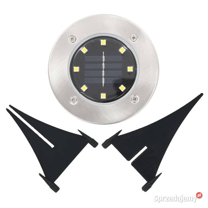 Solarne lampy gruntowe 8 ciepłe białe LED Warszawa