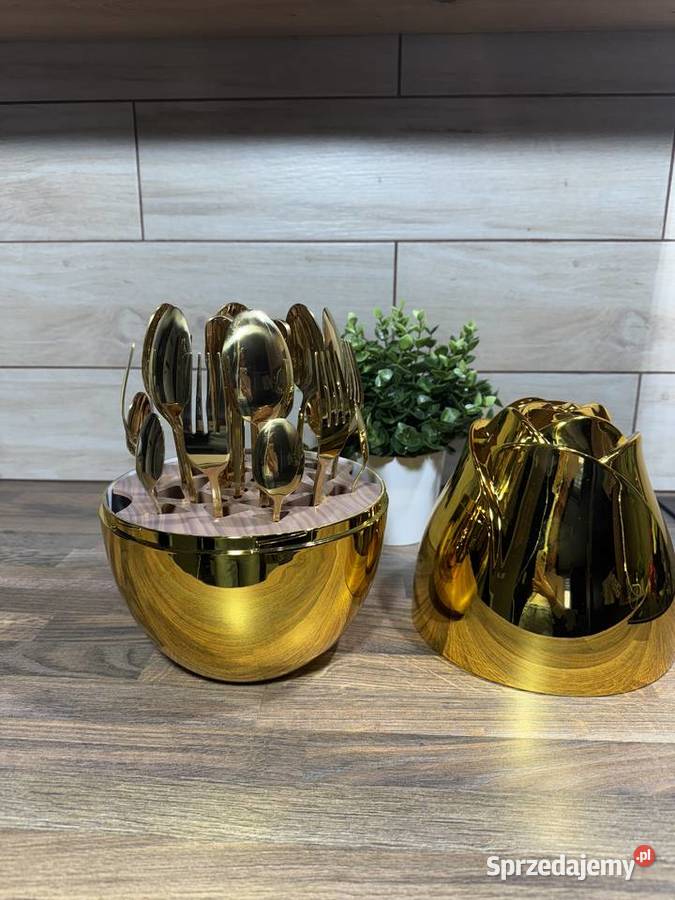 Komplet sztućców w pudełku Złote Jajko 24 Warszawa