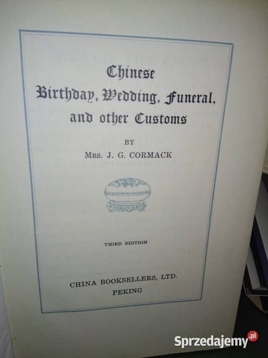 Chinesr Birthday Wedding Funeral przedwojenne Warszawa