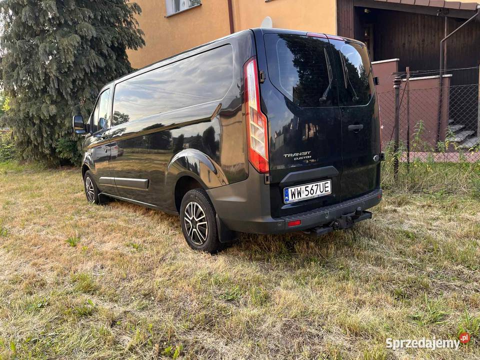 Ford transit Custom CZARNY długi ŚLICZNY hak drzwi odsuwane