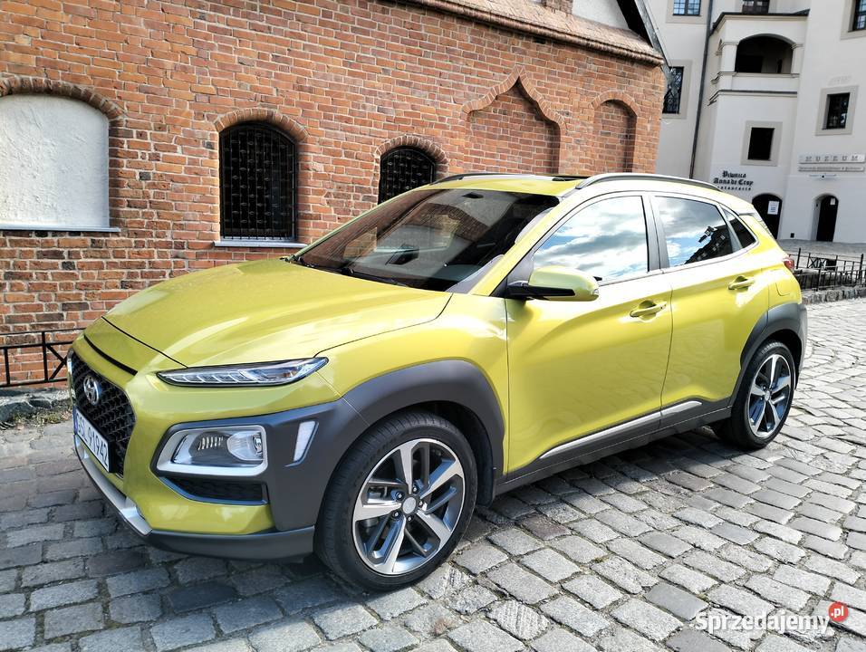 Hyundai Kona LIMITED 16 LIME GREEN skóraautomat Zarejestrowany w Polsce