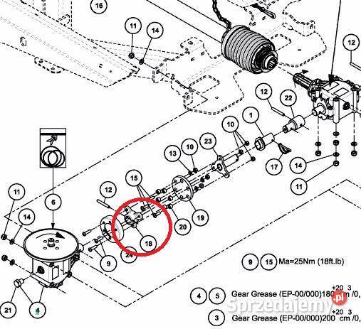 Łącznik zabierak kołnierz Kverneland Vicon dolnośląskie