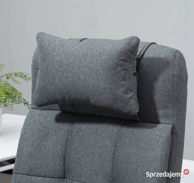 Krzesło biurowe Vinstto z podnóżkiem szary Brzesko