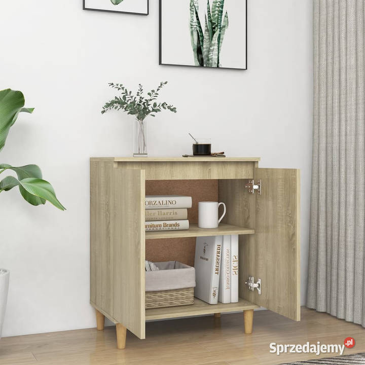 Szafka z drewnianymi nóżkami dąb sonoma 60x35x70 Warszawa sprzedam