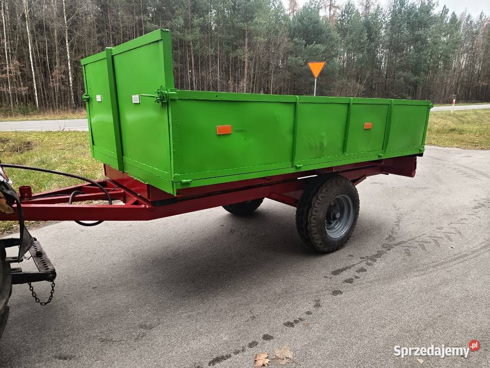 Przyczepa jedno osiowa wywroka przyczepa nieuszkodzony Przyczepy rolnicze Magonie