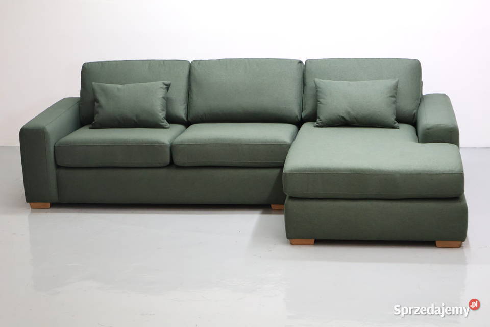 TUH Nowy zielony Narożnik nowoczesny design 288cm Narożniki Poznań sprzedam