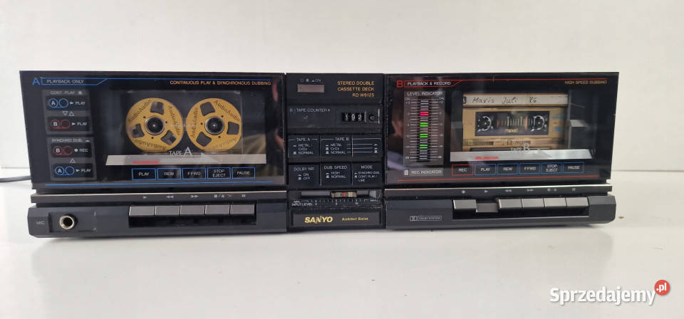 SANYO RD W 6125 RDW6125 magnetofon cassette deck Magnetofony Międzychód sprzedam