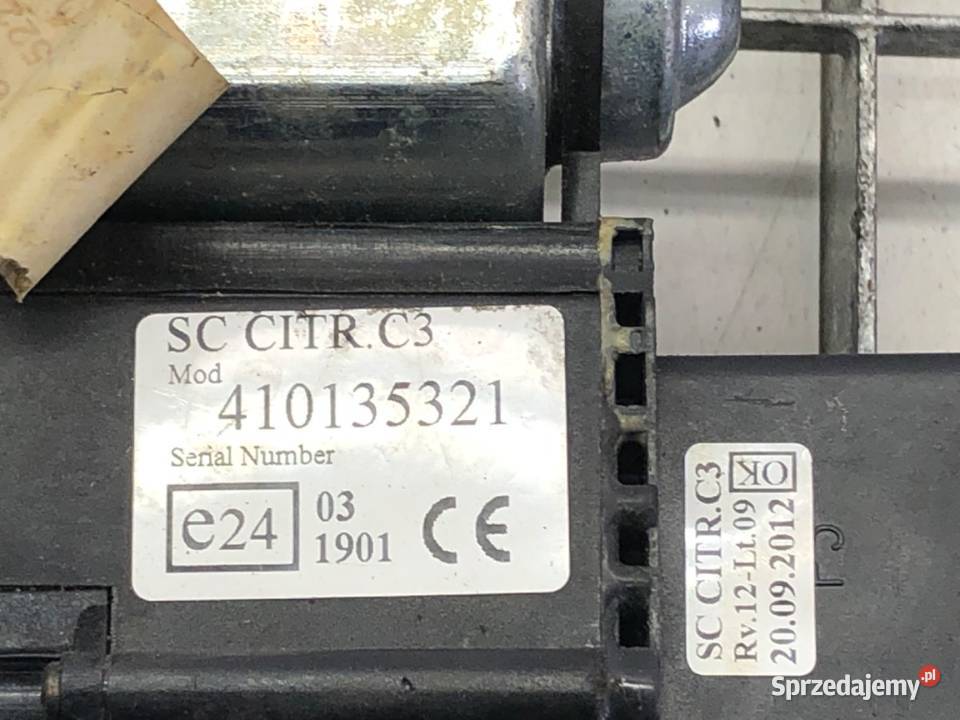 PODNOŚNIK SZYBY LEWY PRZÓD CITROEN C3 Kabriolet osobowe