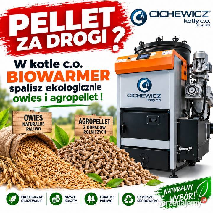 Kotły co na zboże biomasa agro Biowarmer 26 Płońsk sprzedam