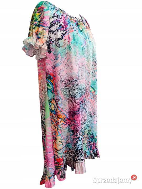 Sukienka hiszpanka ASYMETRYCZNA z falbaną Pątnów