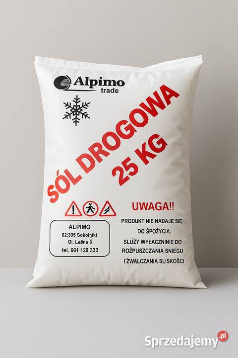 Sól drogowa w workach 25 1000 paleta Zielona Góra