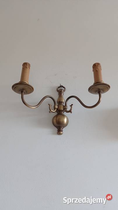 Stare mosiężne kinkiety Włocławek