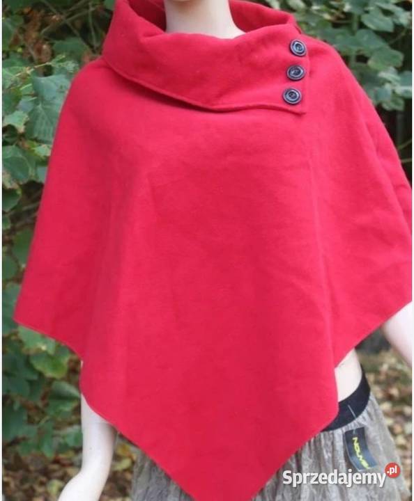 Ponczo peleryna narzutka Bychawa