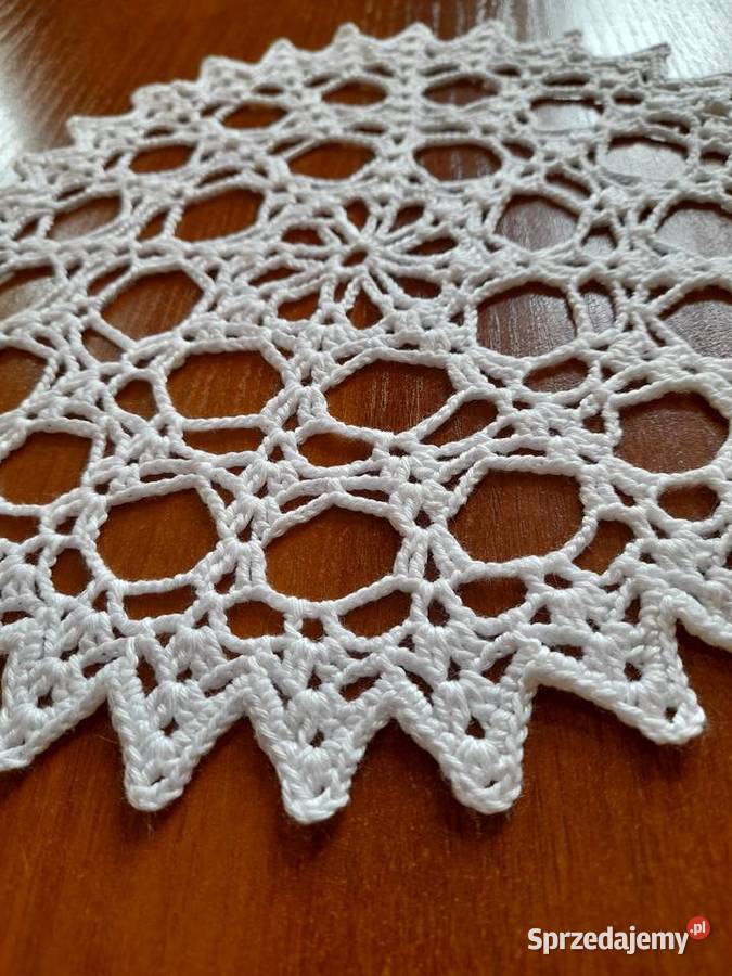 Serwetka szydełkowa biala dolnośląskie Oleśnica